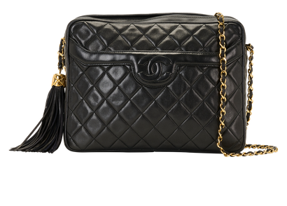CC Tassel Camera Bag, &pound;2,200, Handbags, Black, Lambskin Leather, Front view